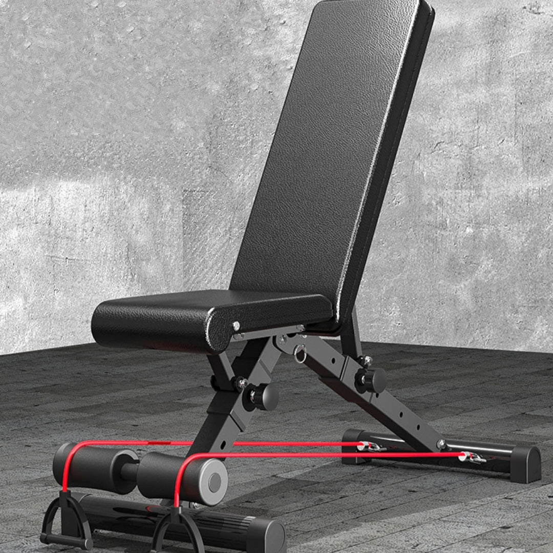 Adjustable Weight Bench Folding Exercise Bench with Dumbbells Inclined Sit-up Function