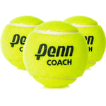 Penn Coach Pressurized Tennis Balls - Regular Duty Felt Practice & Training Tennis Balls