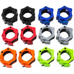 Olympic Barbell Clamps, Quick Release Non-Slip Barbell Collars Clips for 5cm Bars