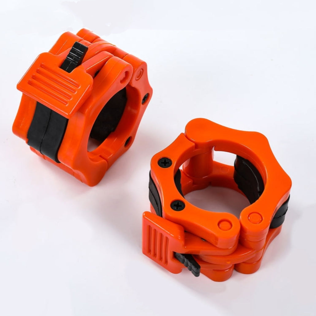 Olympic Barbell Clamps, Quick Release Non-Slip Barbell Collars Clips for 5cm Bars