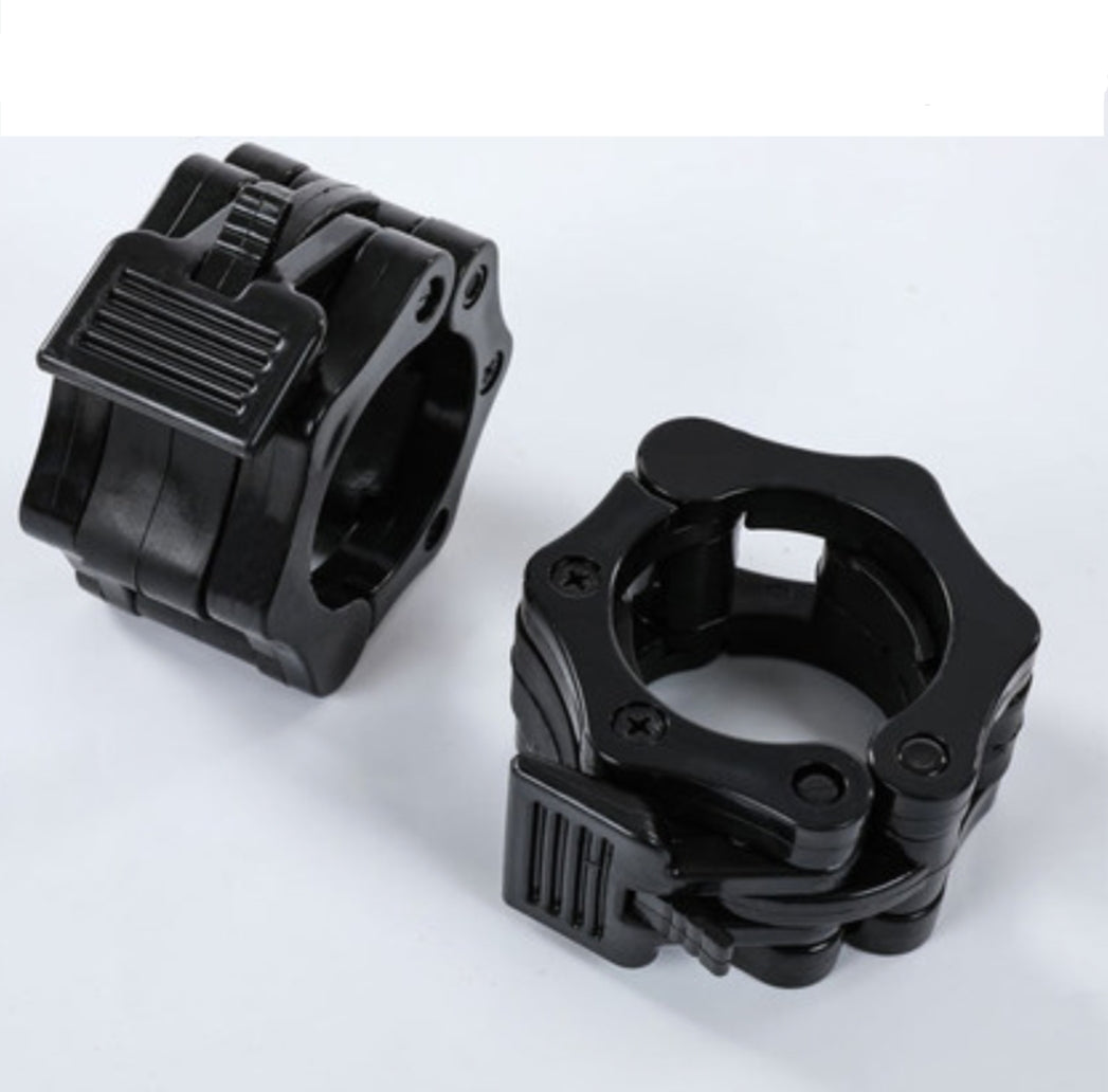 Olympic Barbell Clamps, Quick Release Non-Slip Barbell Collars Clips for 5cm Bars