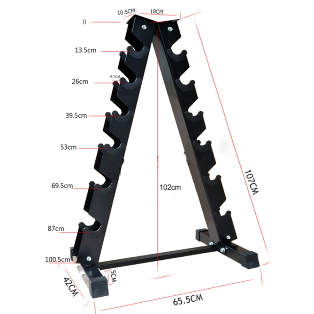 A-Frame Dumbbell Rack Stand Weight Racks for Dumbbells