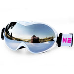 Ski Snowboard Goggles with UV400 Protection with Dual Lens Anti Fog Helmet Compatible
