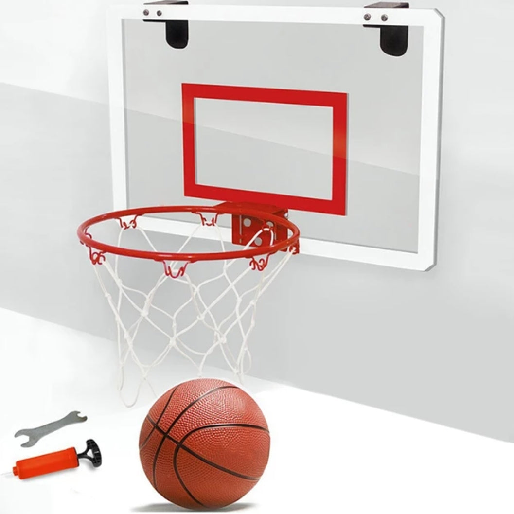 Pro Style Mini Indoor Mini  Hoop Basketball With Fibreglass backboard
