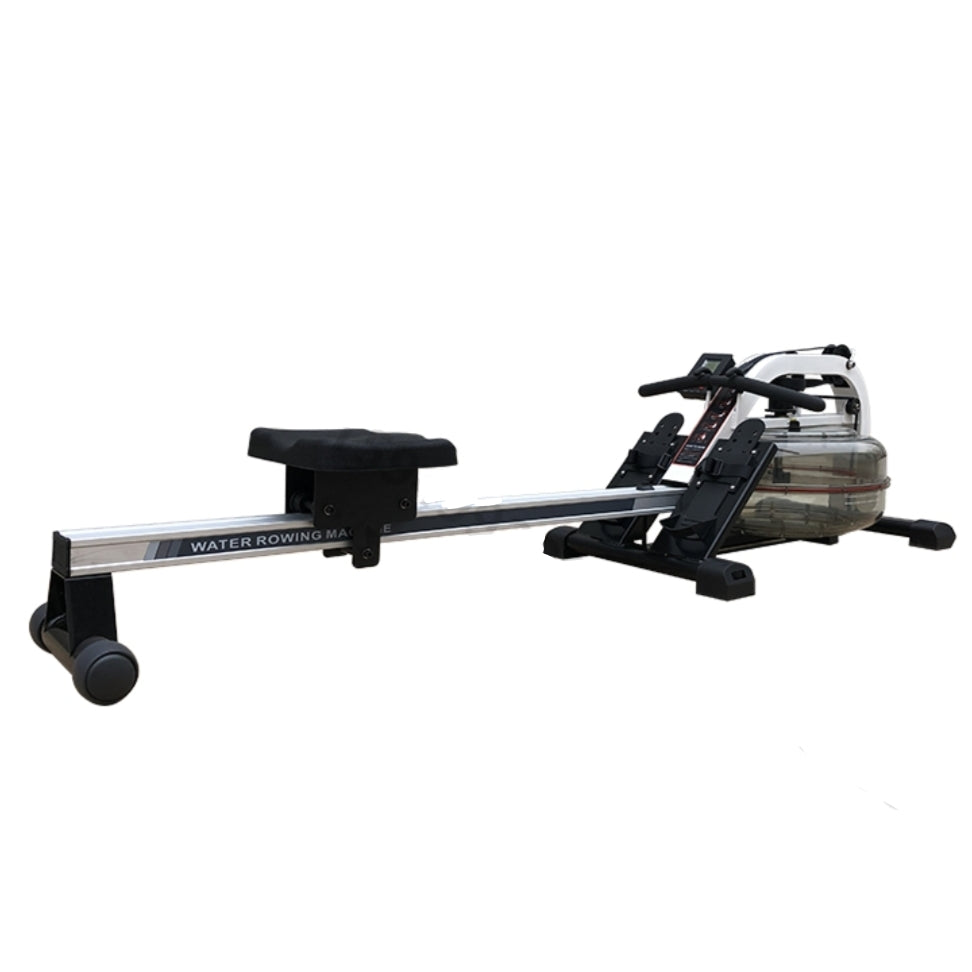 "The Rower" Indoor Water Rower Machine with LED Tracking Screen