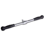 Deluxe Tricep Straight Bar Cable Attachment with Rubber Handgrips 50cm Length