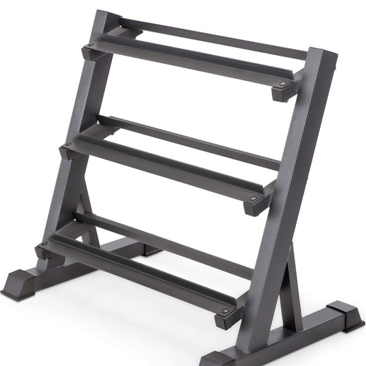 3 Tier Steel Home Workout Gym Dumbbell Weight Rack Storage Stand