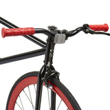 Red Retro 1 Speed Steel Frame Bike with Front and Rear Lever Brakes