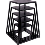 AMB Sports Stackable Steel Plyometric Box Set - 5 Different Levels