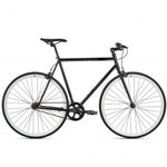 Black & White Retro 1 Speed Steel Frame Bike with Front and Rear Lever Brakes