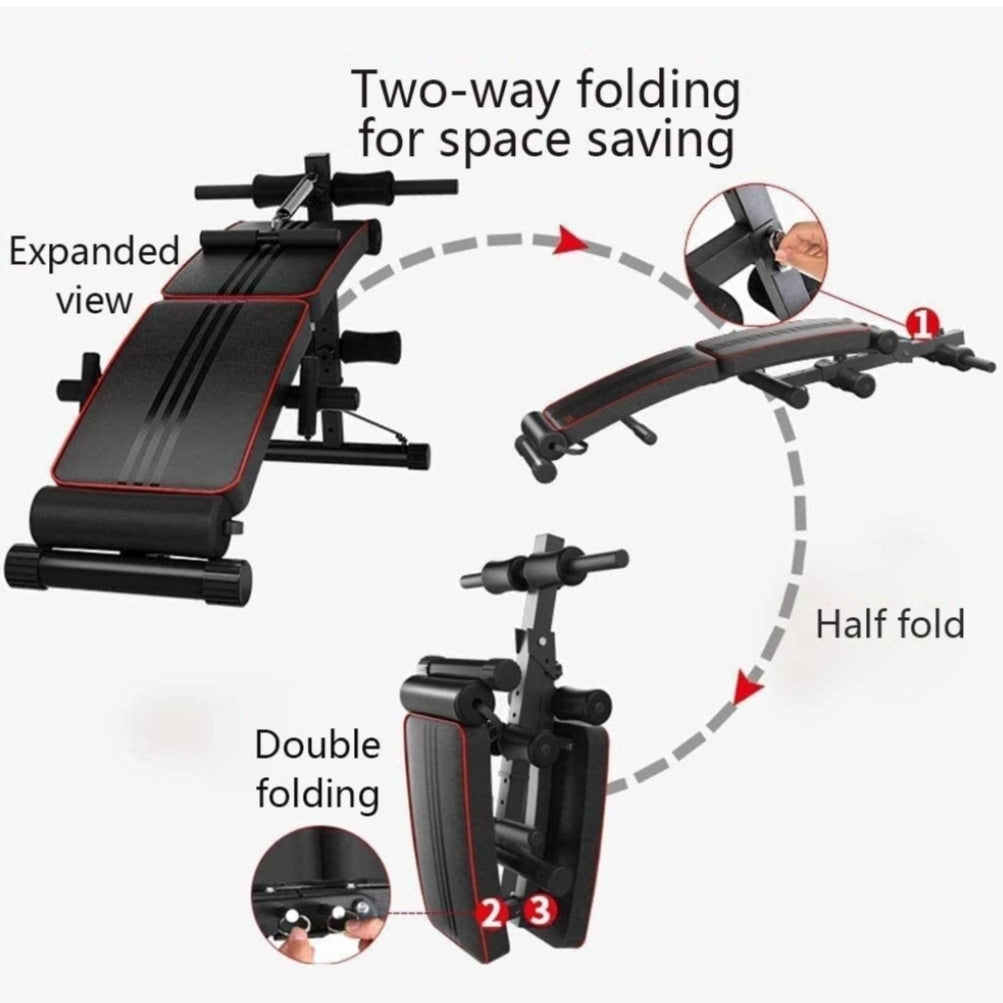 Foldable Sit-up Workout Decline Bench