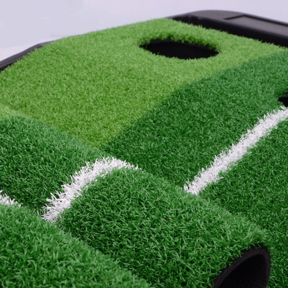 Indoor Golf Practice Putter Trainer Set Auto Ball Return Function 2.5m