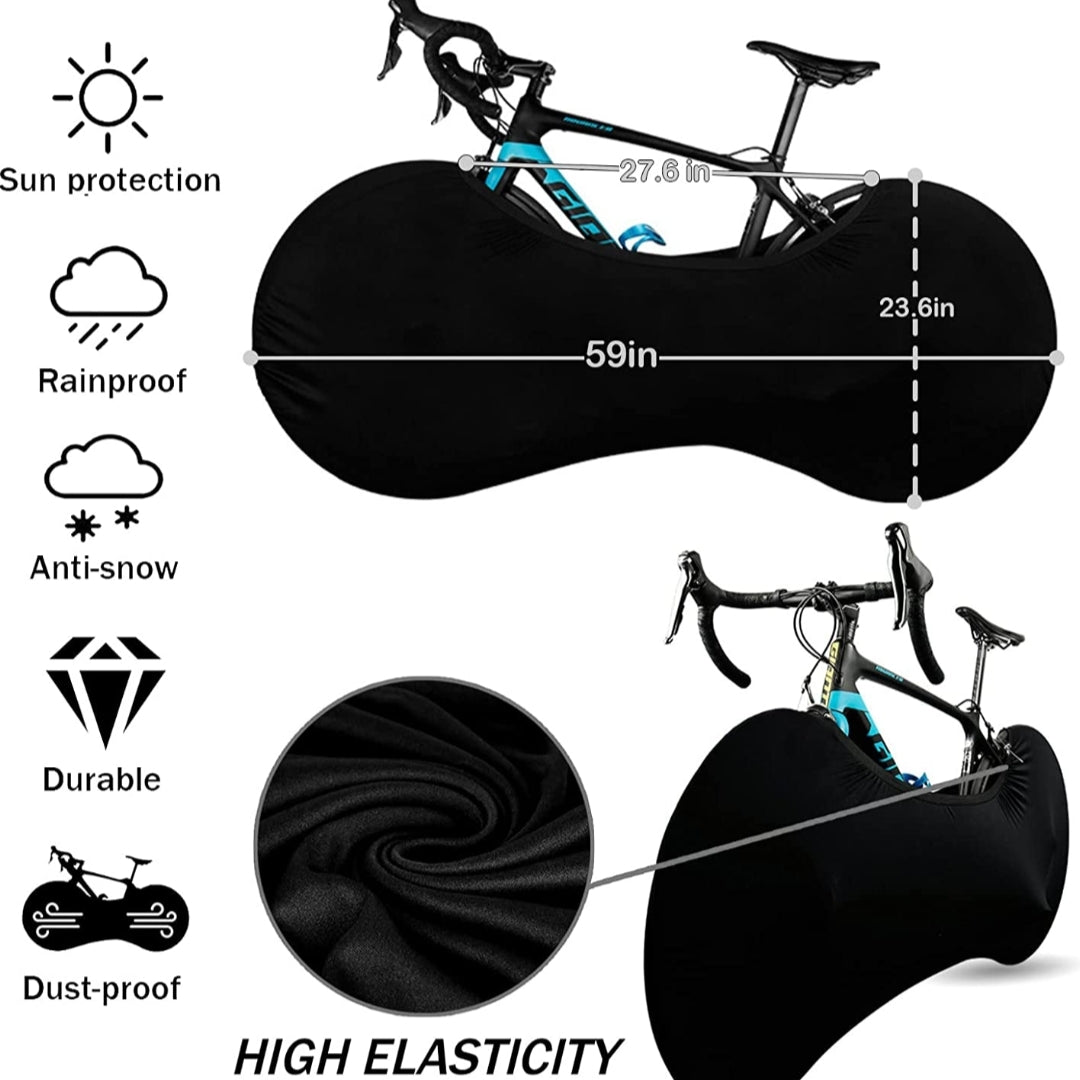 Bike Cycle Sock Indoor Outdoor Storage Bag Wheel Cover Anti-dust Washable Elastic Scratch-Proof Bicycle Protective Cover