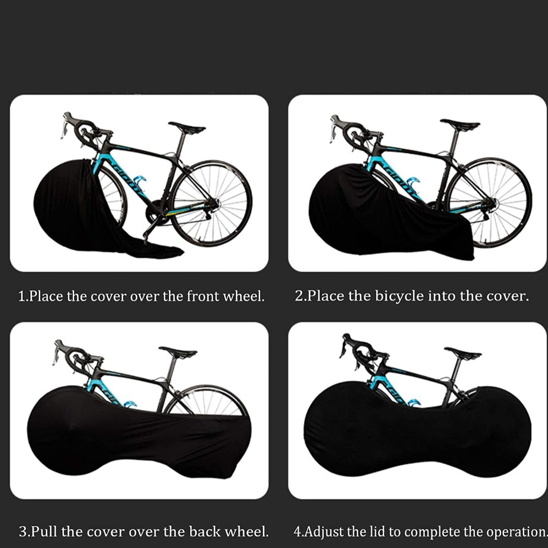 Bike Cycle Sock Indoor Outdoor Storage Bag Wheel Cover Anti-dust Washable Elastic Scratch-Proof Bicycle Protective Cover