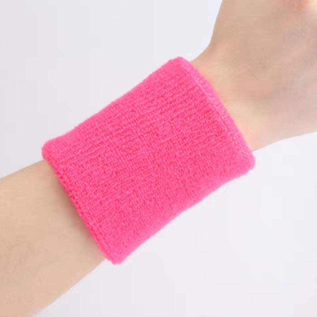 Sweatbands Wristbands Terry Cloth Athletic Sweatbands - Single Colours
