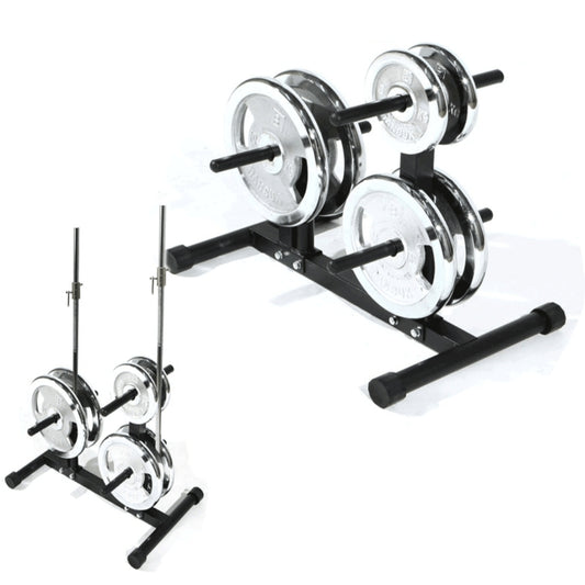 AMB Sports Compact Weight and Barbell Gym Storage Rack