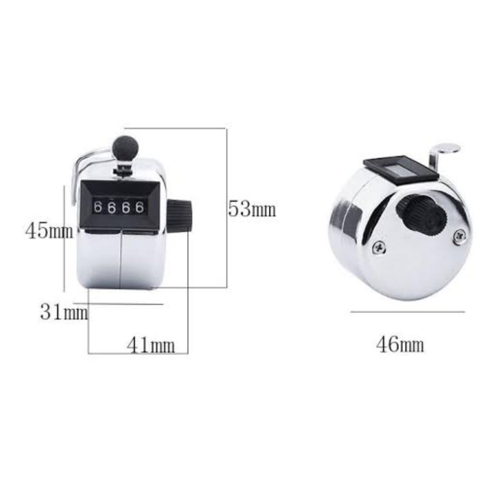 Portable Digital Hand Tally Counter 4 Digit Display Number