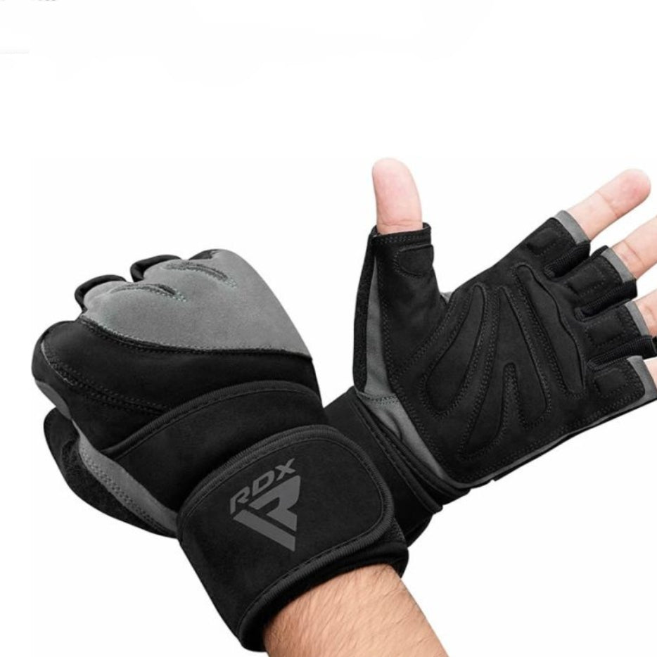 RDX L4 Open Finger Weightlifting Gym Fitness Gloves