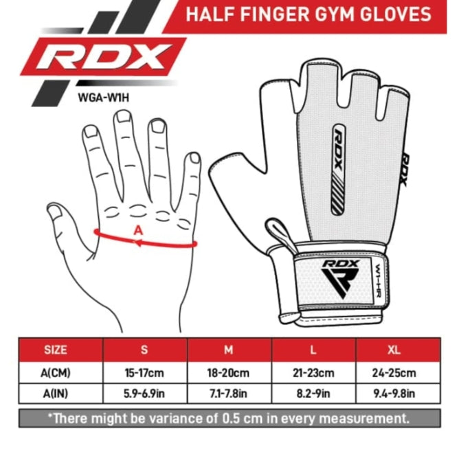 RDX T2 Open Finger Weightlifting Gym Fitness Gloves