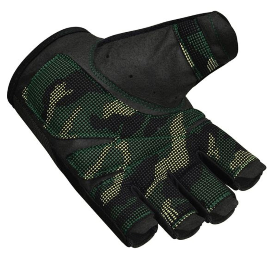 RDX T2 Open Finger Weightlifting Gym Fitness Gloves