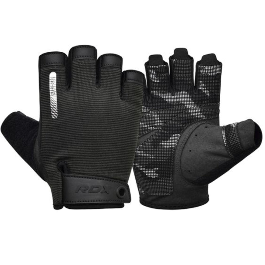 RDX T2 Open Finger Weightlifting Gym Fitness Gloves
