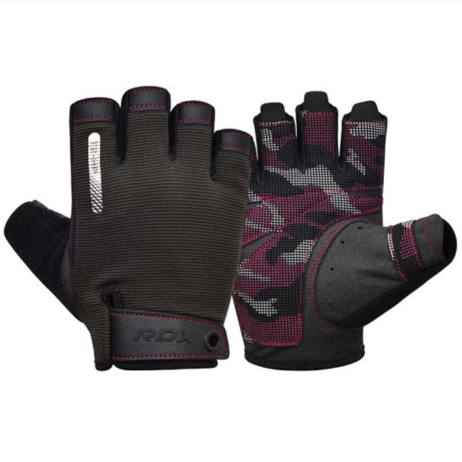 RDX T2 Open Finger Weightlifting Gym Fitness Gloves