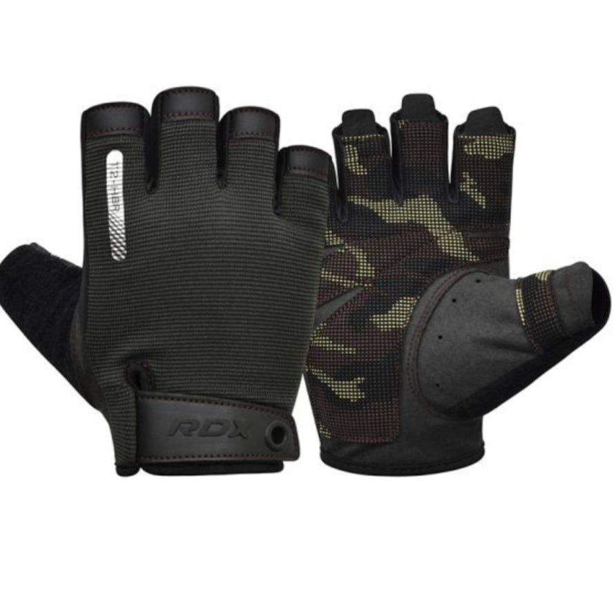 RDX T2 Open Finger Weightlifting Gym Fitness Gloves