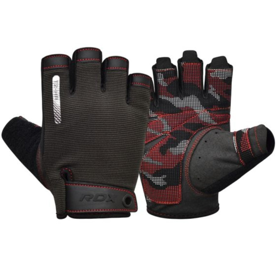 RDX T2 Open Finger Weightlifting Gym Fitness Gloves