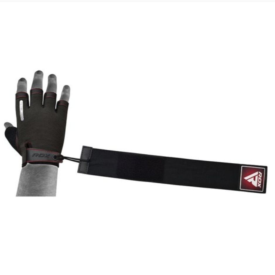 RDX T2 Open Finger Weightlifting Gym Fitness Gloves