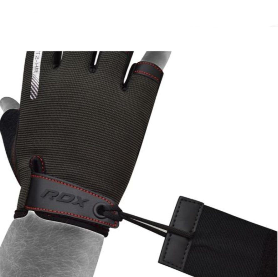 RDX T2 Open Finger Weightlifting Gym Fitness Gloves
