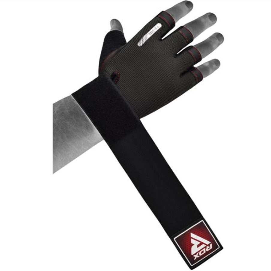RDX T2 Open Finger Weightlifting Gym Fitness Gloves