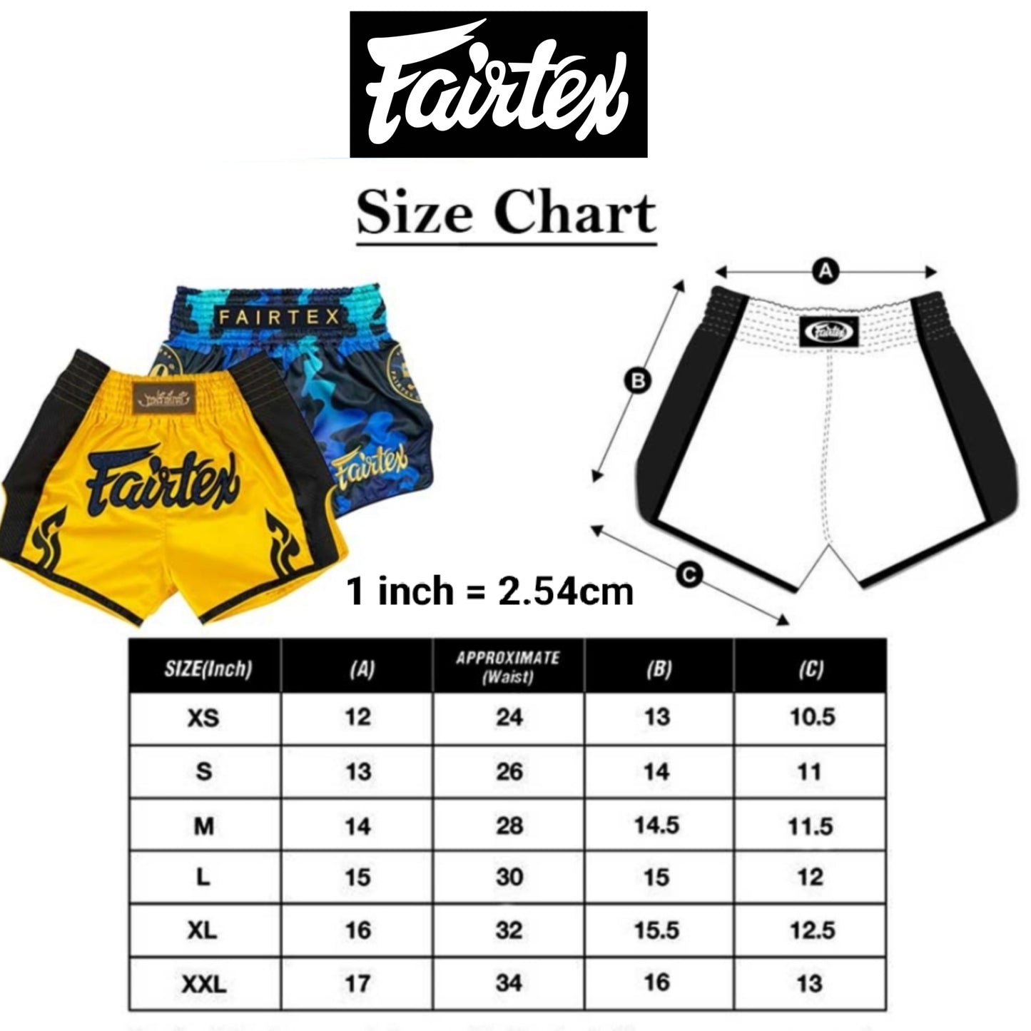 Fairtex Muay Thai Boxing Shorts  BS0637 & BS0639