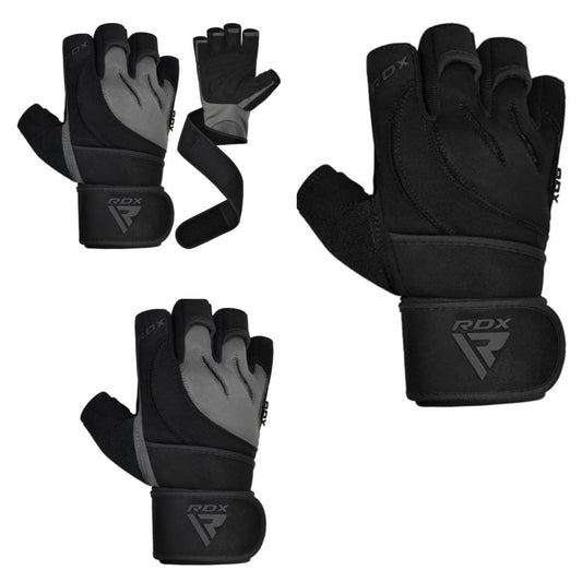 RDX L4 Open Finger Weightlifting Gym Fitness Gloves