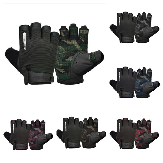 RDX T2 Open Finger Weightlifting Gym Fitness Gloves
