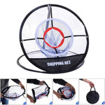 Golf Hitting Mat with Portable Chipping Net Indoor Outdoor Golf Training Set with Rubber Tee Practice Golf Swing