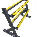 Heavy Duty Two Tier Dumbbell Rack with 10 Saddles