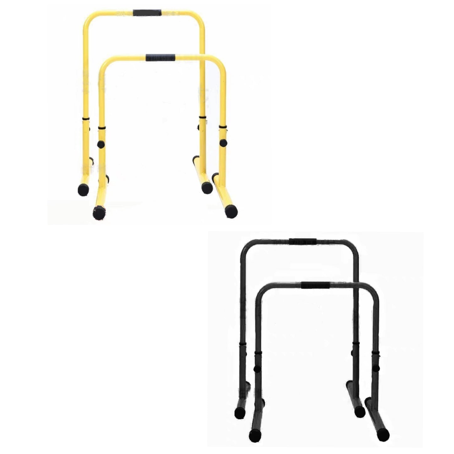Adjustable Height Parallettes Dip Bars Station Machine Adjustable Settings