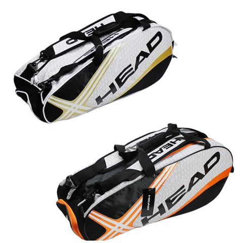 Head Tennis Bag Sport Bag Large Capacity 3-5 Tennis Racquets Bag Tennis Backpack